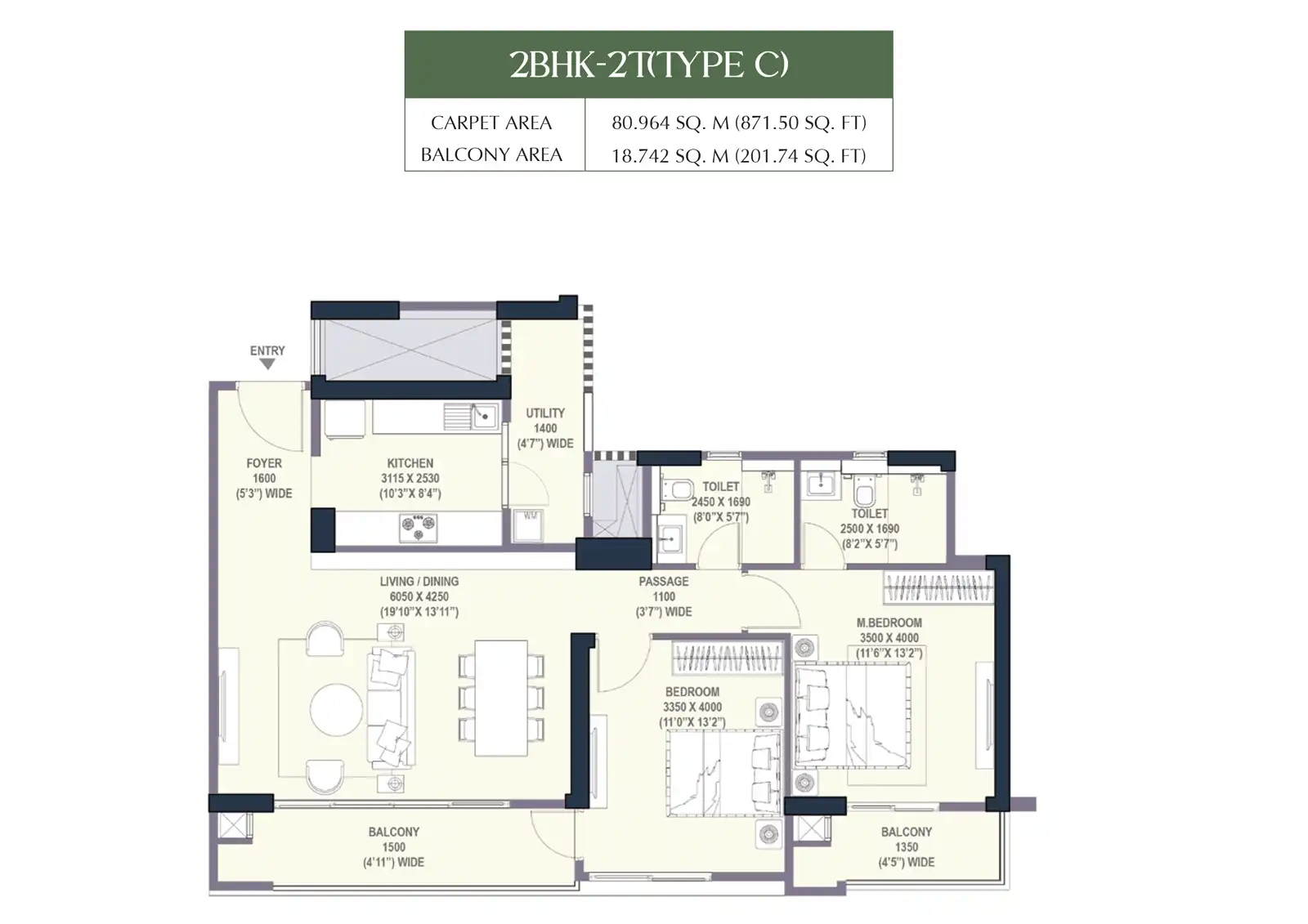 floor-plan-Emaar Urban Oasis Phase 4 -  Luxury residential property in Gurgaon